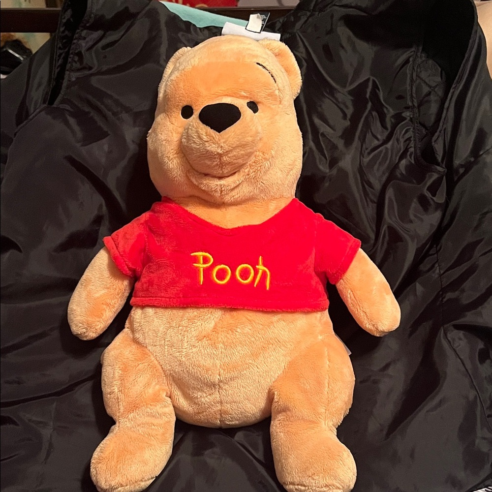 Disney Winnie the Pooh Plush - Red and Tan